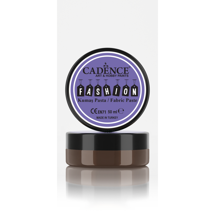 Cadence Fashion Textiel Relief Pasta 50 ml Donkerbruin