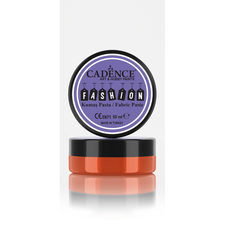 Cadence Fashion Textiel Relief Pasta 50 ml Oranje