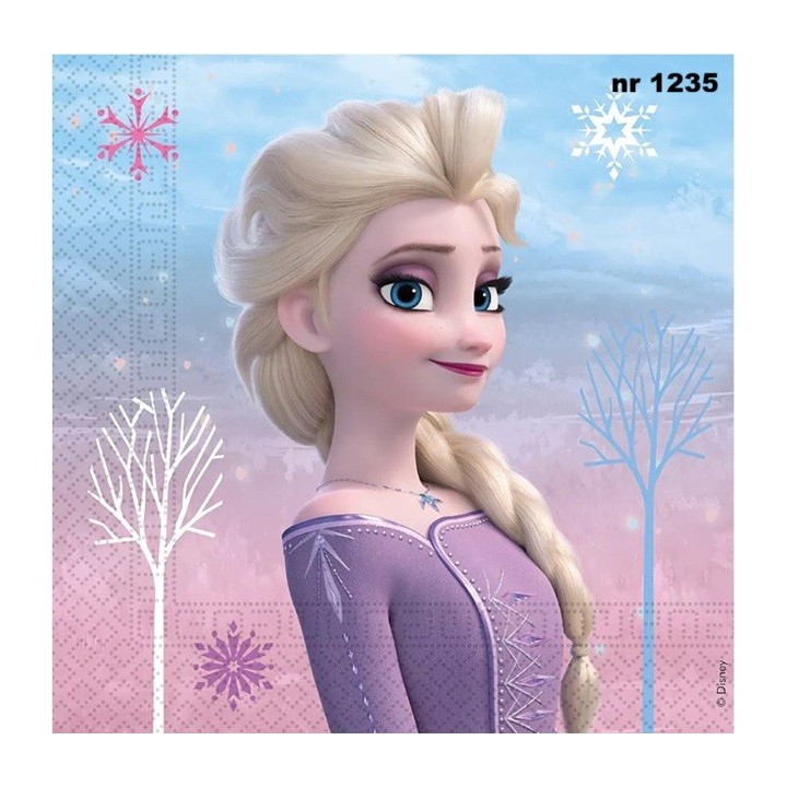 Frozen Elsa servet 33x33cm (av-13)