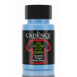 Cadence Glow in the Dark Textielverf 50 ml Blauw