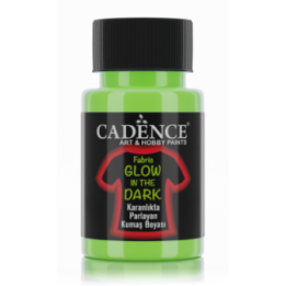 Cadence Glow in the Dark Textielverf 50 ml Groen