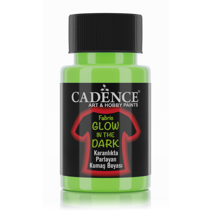 Cadence Glow in the Dark Textielverf 50 ml Groen