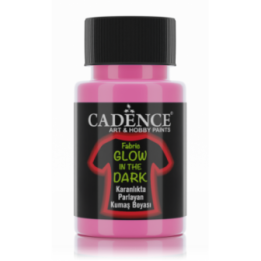 Cadence Glow in the Dark Textielverf 50 ml Roze