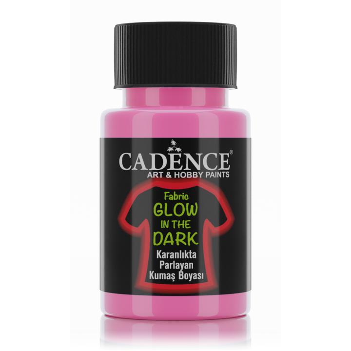 Cadence Glow in the Dark Textielverf 50 ml Roze