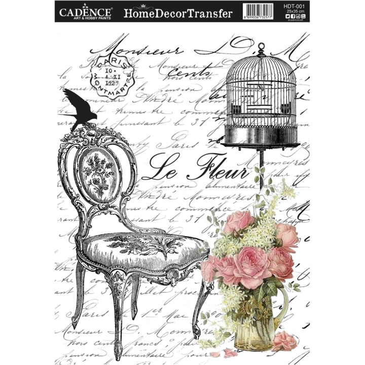 Cadence Home Deco Transfer HDT-001 25x35 cm Le Fleur