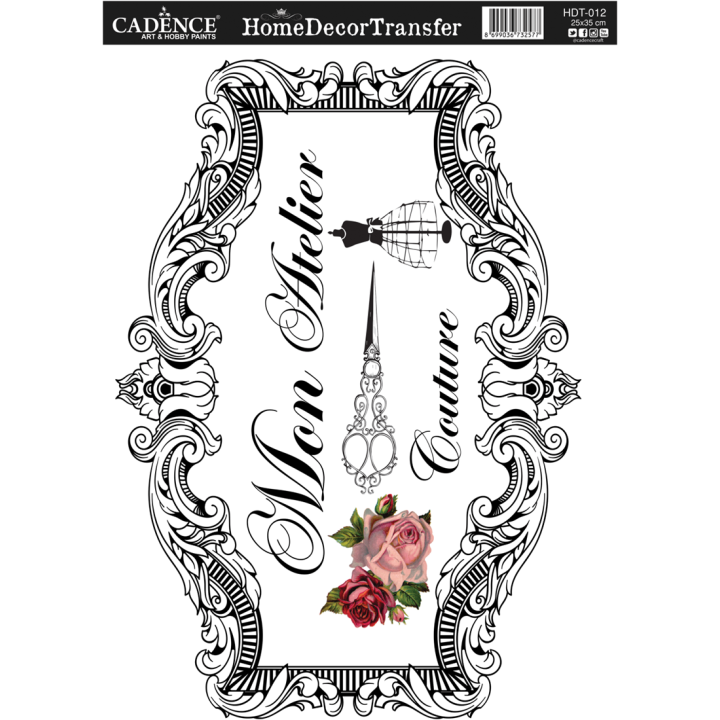 Cadence Home Deco Transfer HDT-012 25x35 cm Mon Atelier