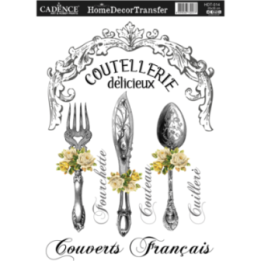 Cadence Home Deco Transfer HDT-014 25x35 cm Couverts