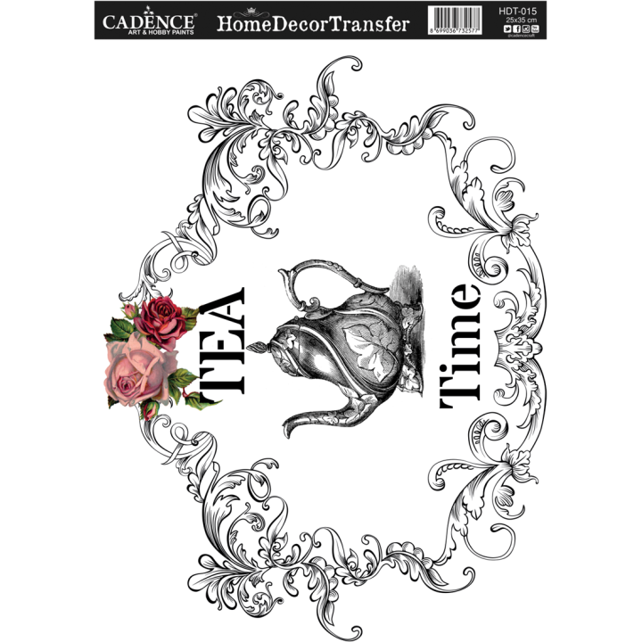 Cadence Home Deco Transfer HDT-015 25x35 cm Tea Time
