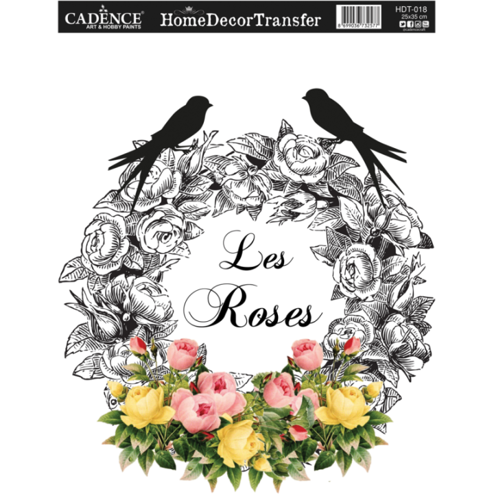 Cadence Home Deco Transfer HDT-018 25x35 cm Les Roses