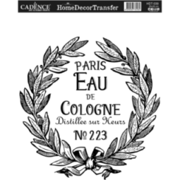 Cadence Home Deco Transfer HDT-039 25x35 cm Eau de Cologne