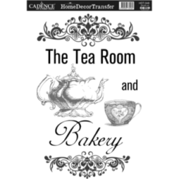 Cadence Home Deco Transfer HDT-048 25x35 cm Tea Room