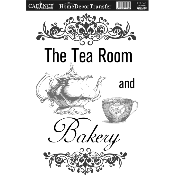 Cadence Home Deco Transfer HDT-048 25x35 cm Tea Room