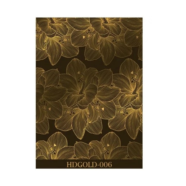 Cadence Home Decor Rub On Bloemen Gold 30 x 42