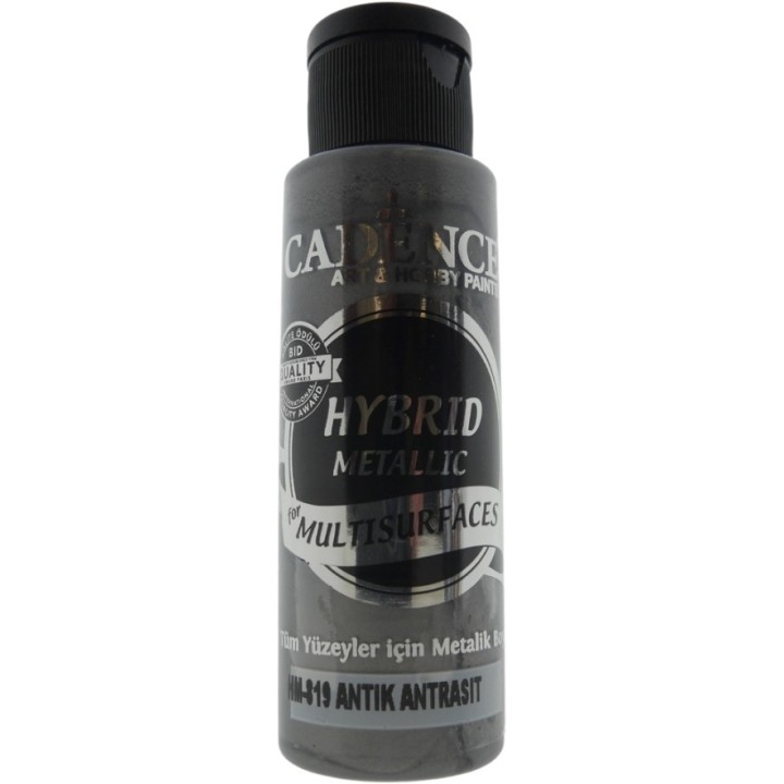 Cadence Hybrid Acrylverf Metallic 70 ml Antiek Antraciet
