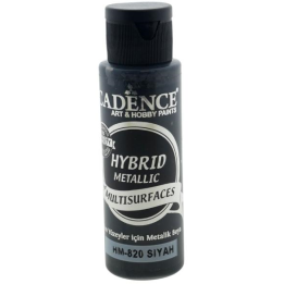 Cadence Hybrid Acrylverf Metallic 70 ml Black