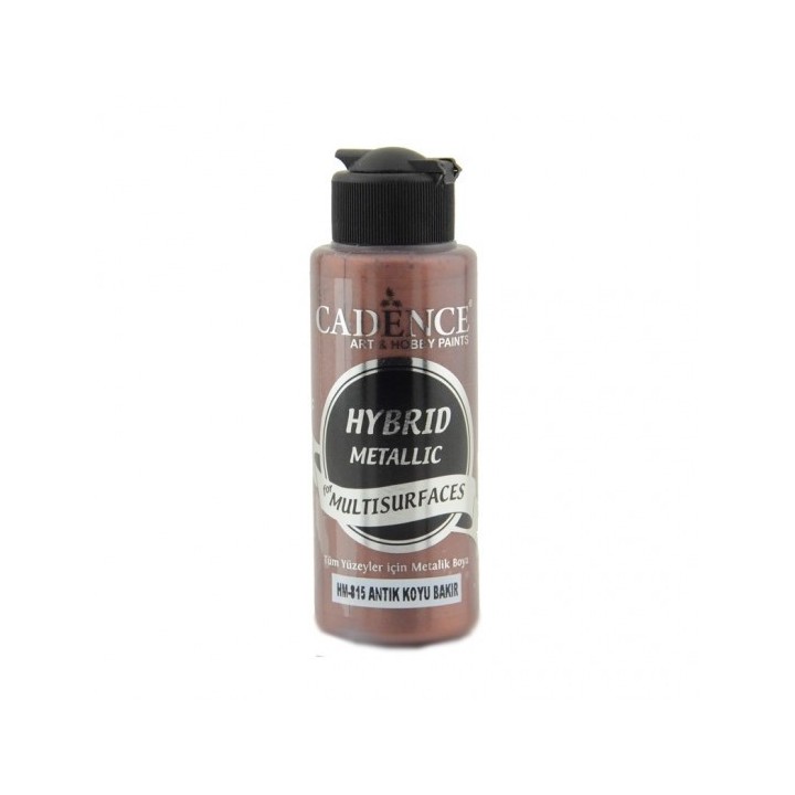 Cadence Hybrid Acrylverf Metallic Antiek Donker Koper 500 ml