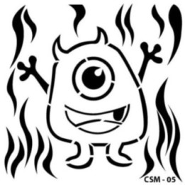 Cadence Kids Monster Stencil CSM-05 25x25 cm