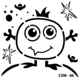 Cadence Kids Monster Stencil CSM-06 25x25 cm