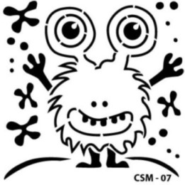 Cadence Kids Monster Stencil CSM-07 25x25 cm