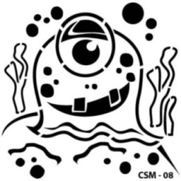 Cadence Kids Monster Stencil CSM-08 25x25 cm