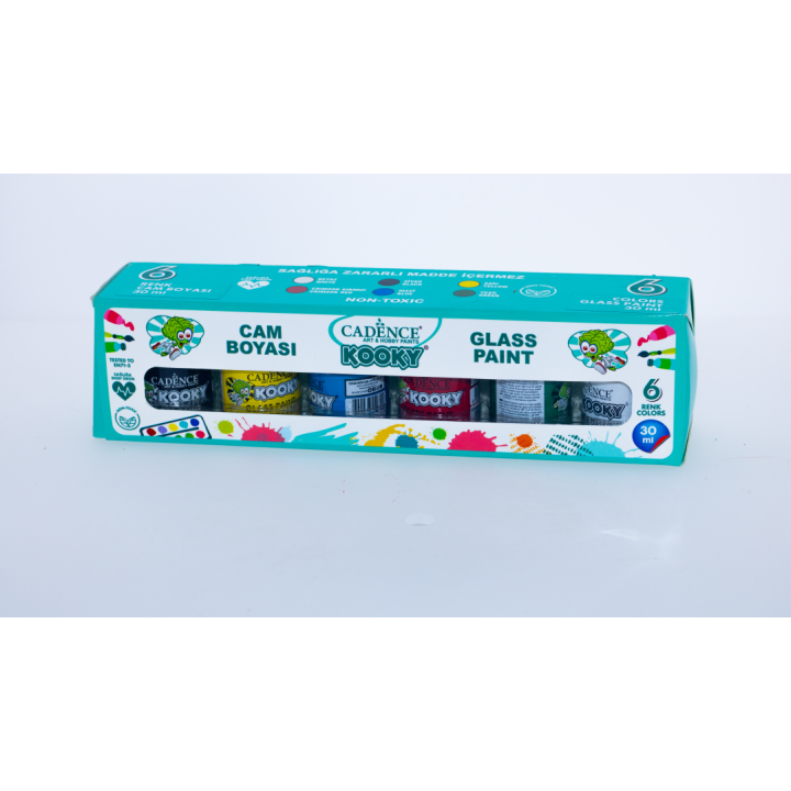 Cadence Kooky Glas Verf Set 6x30ml
