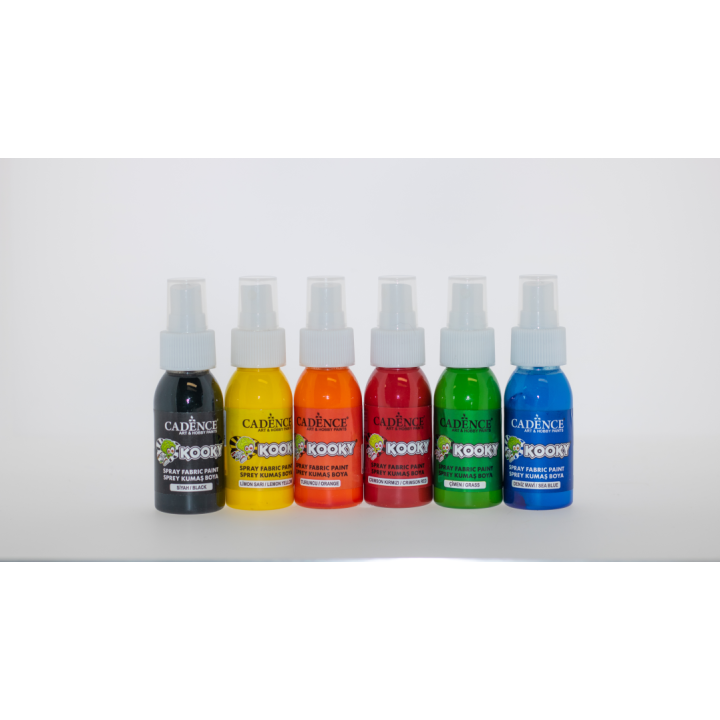 Cadence Kooky Textielspray Set 6x50 ml