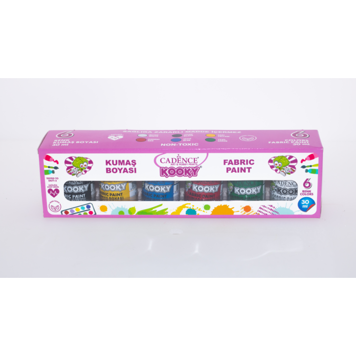 Cadence Kooky Textielverf Set 6x30 ml