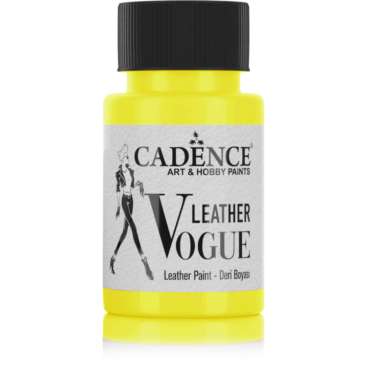 Cadence Leather Vogue Leer Verf 50 ml LVF-01 Neon Yellow