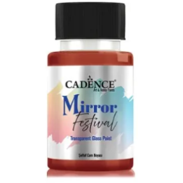 Cadence Mirror Festival Transparante Glasverf Antique Copper 50 ml