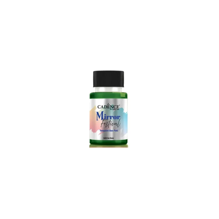 Cadence Mirror Festival Transparante Glasverf Green 50 ml