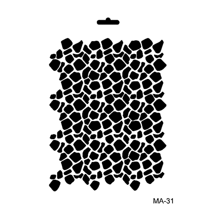 Cadence Mixed Media Stencil MA31 21x29 cm Hoekpatroon