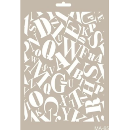 Cadence Mixed Media Stencil MA65 21x29 cm Letters
