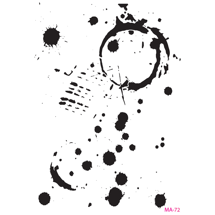 Cadence Mixed Media Stencil MA72 21x29 cm Splatter