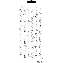 Cadence Mixed Media Stencil MU04 10x25 cm Schrijfletters