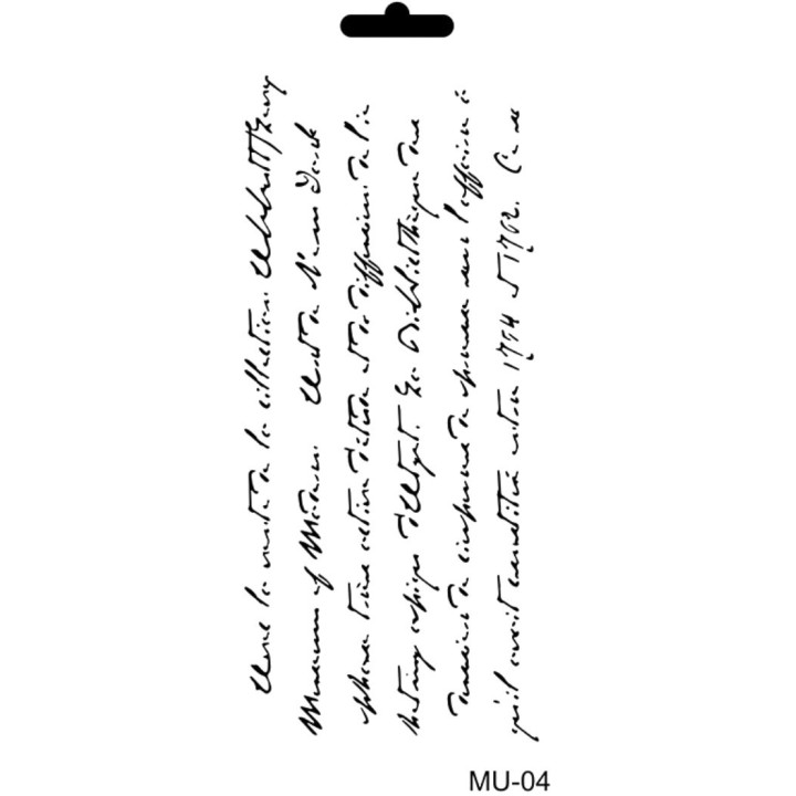Cadence Mixed Media Stencil MU04 10x25 cm Schrijfletters