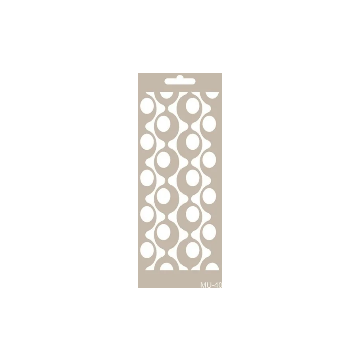 Cadence Mixed Media Stencil MU40 10x25 cm Seventies vibe
