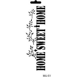 Cadence Mixed Media Stencil MU51 10x25 cm Home Sweet Home