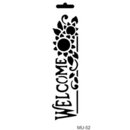 Cadence Mixed Media Stencil MU52 10x25 cm Welkom