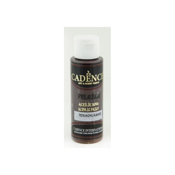 Cadence Premium Acrylverf  70 ml Dark Brown 7575