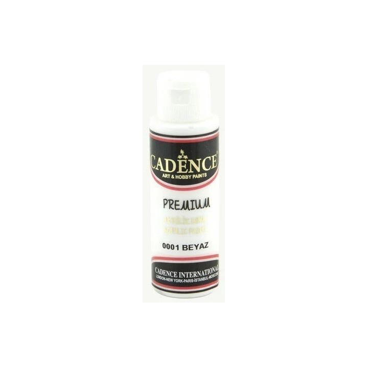 Cadence Premium Acrylverf 70 ml White 0001