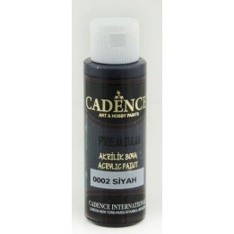 Cadence Premium Acrylverf 70 ml Zwart 0002