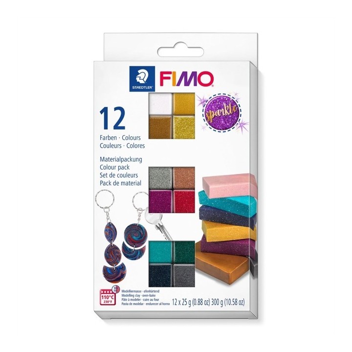 FIMO® Effect Glitter Set 12x25 gr