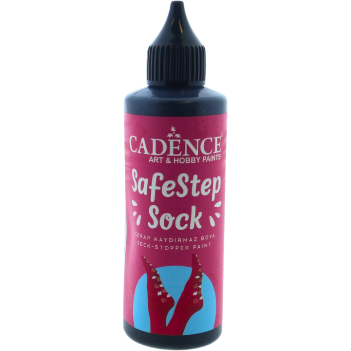 Cadence SafeStep Sock-Stop Anti-Slip Verf Black