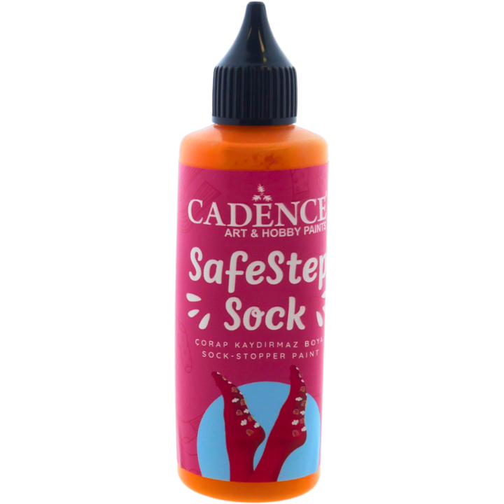 Cadence SafeStep Sock-Stop Anti-Slip Verf Orange