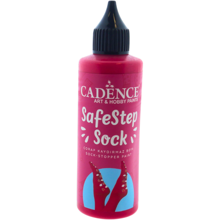 Cadence SafeStep Sock-Stop Anti-Slip Verf Red