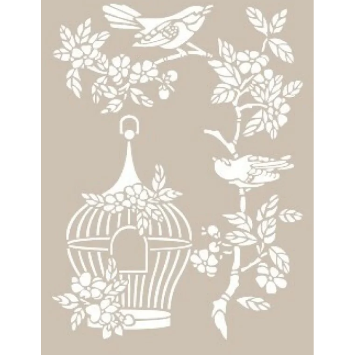 Cadence Sjabloon Bloemen en Vogels AS539 A4