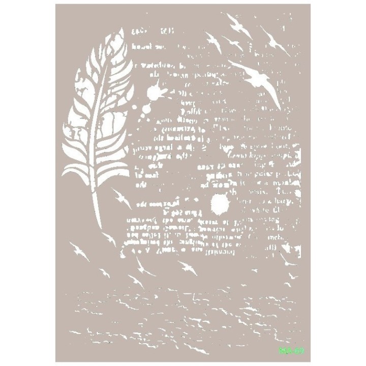 Cadence Sjabloon Veer met Tekst MA69 21 x 29 cm