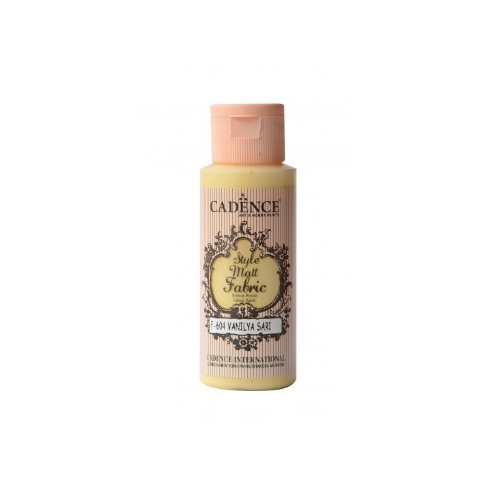 Cadence Style Mat Textielverf 59ml Vanilla Yellow