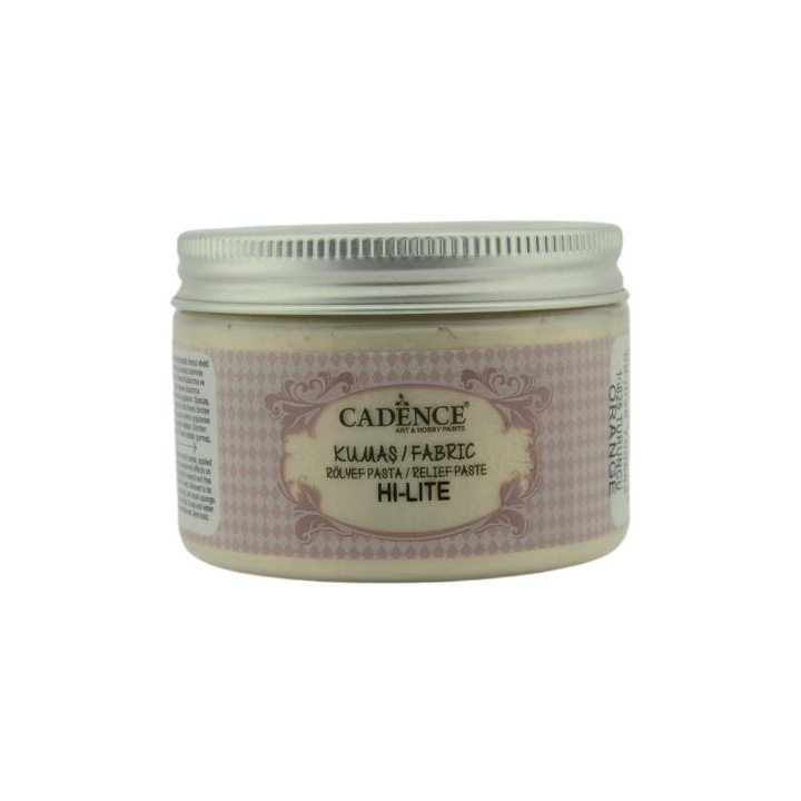 Cadence Textiel Hi Lite Metallic Relief Pasta 150 ml Oranje
