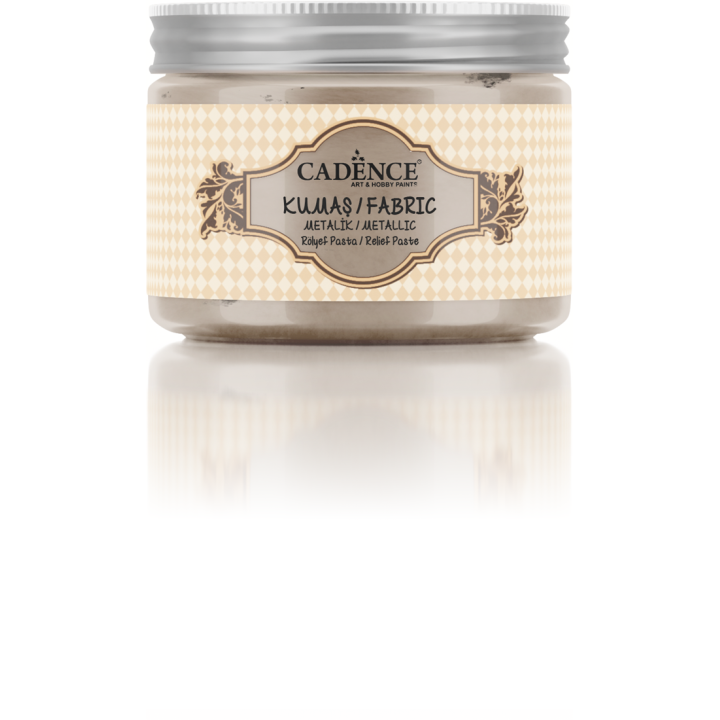 Cadence Textiel Metallic Relief Pasta 150 ml Champagne